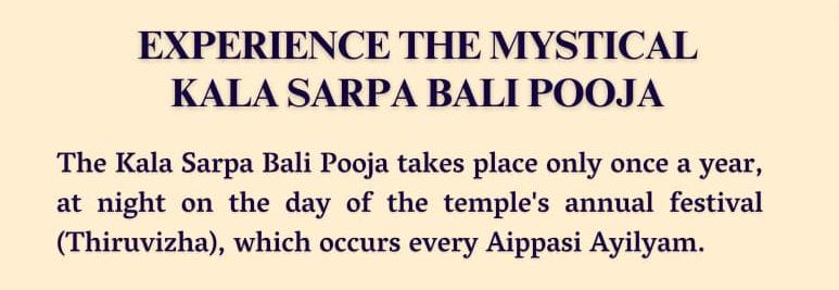 Kala Sarpa Bali — Pulikkal Temple