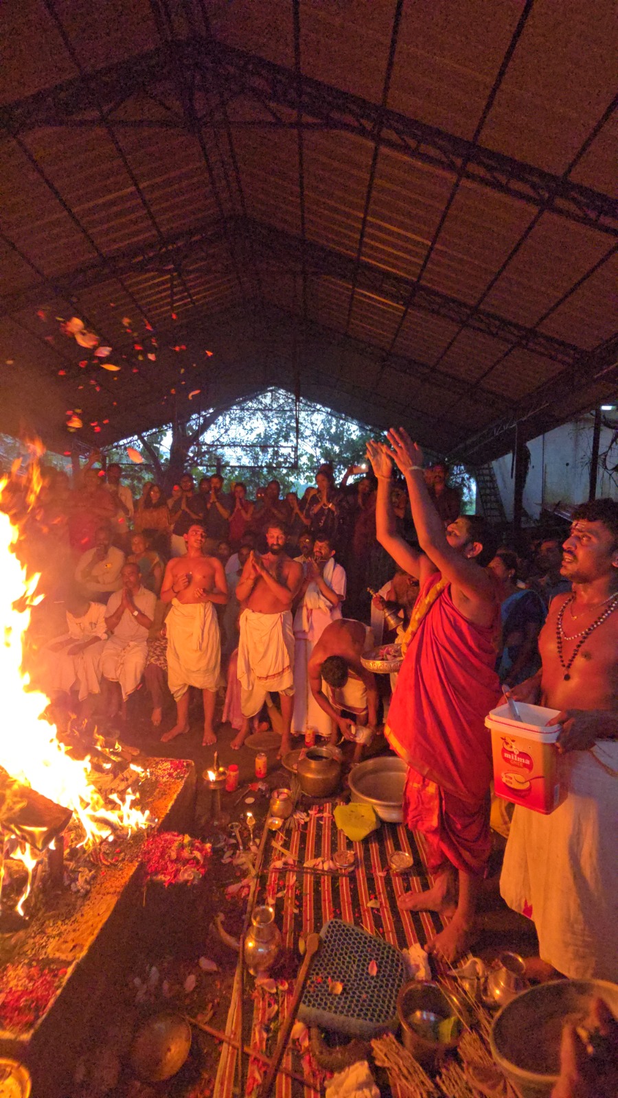 Maha Pratyangira Homam sacred offerings